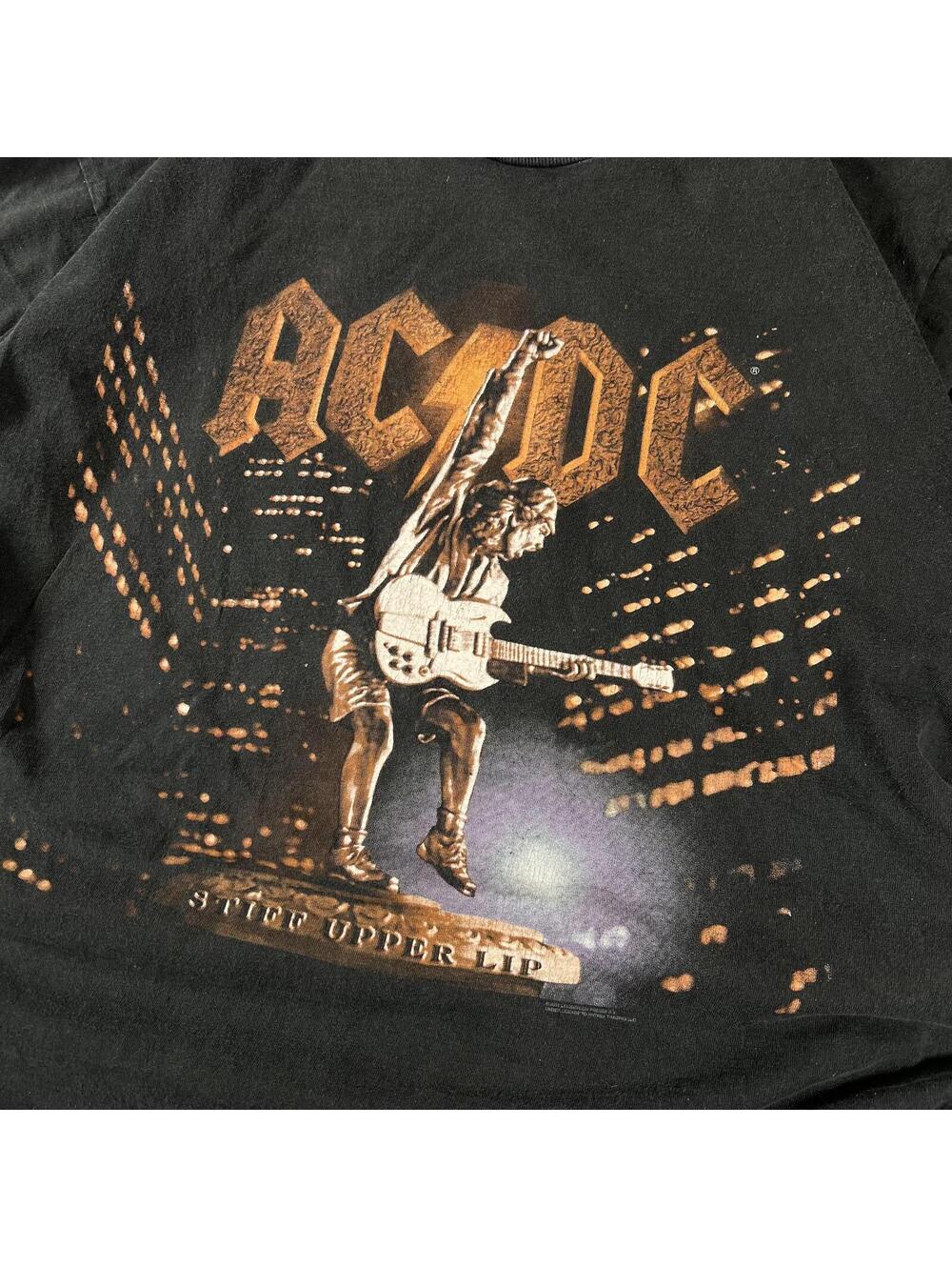 Vintage 90s ACDC Stuff Upper Lip Tour Band Tee - Picture 7 of 7